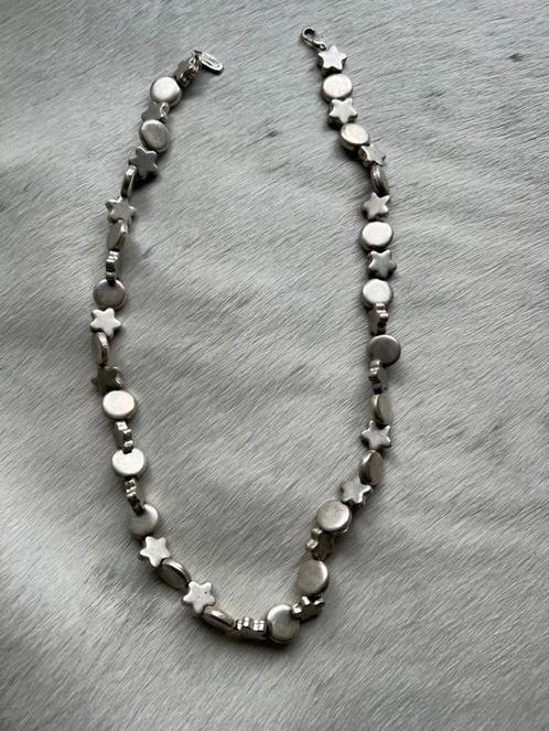 Esprit zeldzame ketting met hartjes en cirkels., Sieraden, Tassen en Uiterlijk, Kettingen, Nieuw, Overige materialen, Zilver, Ophalen of Verzenden