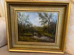 Antiek olieverf schilderij, Antiek en Kunst, Ophalen of Verzenden