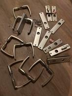 7 sets deurklinken en schilden., Doe-het-zelf en Verbouw, Hang- en Sluitwerk, Ophalen of Verzenden, Gebruikt, Overige materialen