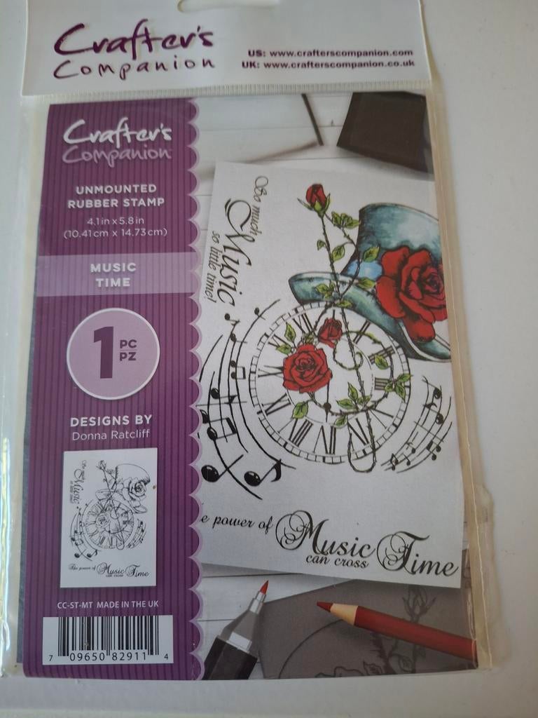 Nieuwe stempel Crafter's Companion Music Time, Ophalen of Verzenden, Nieuw, Unmounted stempel