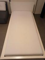 Ikea bed met beterbed lattenbodem en jysk Traagschuim matras, Gebruikt, Eenpersoons, Wit, Hout