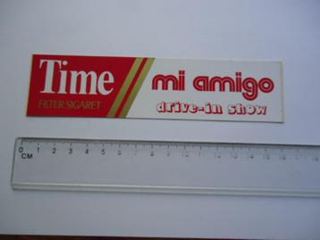 sticker oud Time Mi amigo drive in show retro radio deejay  beschikbaar voor biedingen
