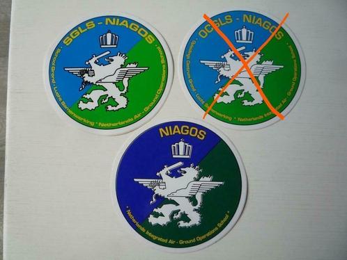 2x NIAGOS Stickers SGLS Sticker, Verzamelen, Stickers, Zo goed als nieuw, Overige typen, Ophalen of Verzenden