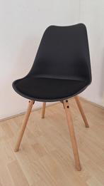 JYSK KASTRUP stoel, Huis en Inrichting, Stoelen, Ophalen, Hout, Zwart, Zo goed als nieuw