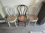 Thonet stoel met rieten zitting, Ophalen, Gebruikt, Wit, Eén