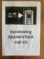 Grainfather G30 V3 Nederlandse handleiding Brouwinstallatie, Nieuw, Bierbrouwen, Verzenden