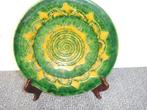Tito Ubeda groen aardewerk wandbord, Antiek en Kunst, Ophalen of Verzenden