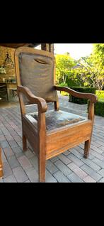 Antieke eiken po-stoel, Ophalen