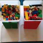 Lego  2 kunstof boxen met oude lego en dublo, Ophalen of Verzenden