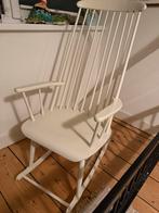 Witte Tapiovaara stijl Schommelstoel, Ophalen, Gebruikt, Hout