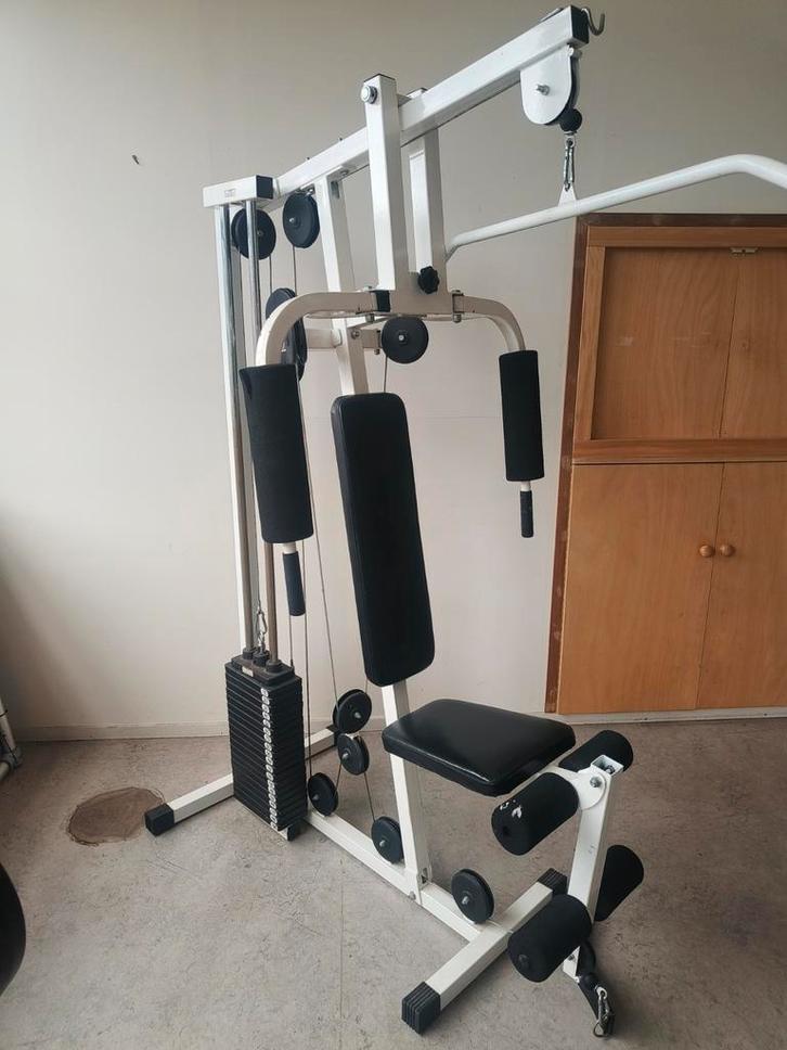 Krachtstation - Full Body Workout Thuis, Sport en Fitness, Fitnessapparatuur, Gebruikt, Krachtstation, Armen, Benen, Borst, Buik