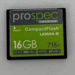 Prospec IMAGING UDMA 6 CompactFlash 16GB 715x, Flex Ltd., Zo goed als nieuw, https://flex.com/contact-us, Nobelstraat 10, 5807 GA Oostrum