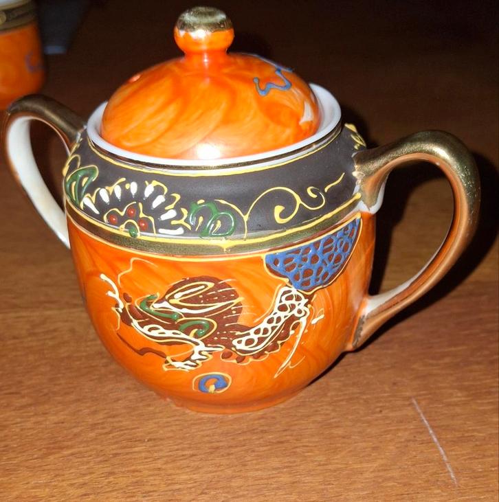 Mooi antiek servies setje,compleet, Huis en Inrichting, Keuken | Servies, Zo goed als nieuw, Kop(pen) en/of Schotel(s), Overige stijlen