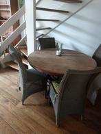 Kloostertafel rond  4 stoelen Vincent Sherrard, Huis en Inrichting, Tafels | Eettafels, Ophalen, 100 tot 150 cm, Rond, Zo goed als nieuw