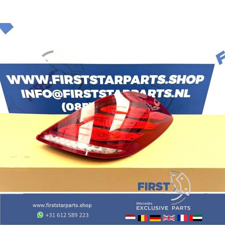 W222 S KLASSE ACHTERLICHT RECHTS A2229065501 VOL LED RECHTER, Auto-onderdelen, Verlichting, Mercedes-Benz, Gebruikt, Ophalen of Verzenden