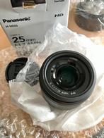 Te koop een Panasonic Lumix G 25mm f1.7 asph. lens, Audio, Tv en Foto, Fotografie | Lenzen en Objectieven, Ophalen of Verzenden