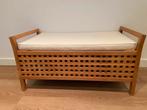 Houten bankje met opbergruimte, Huis en Inrichting, Kasten | Schoenenkasten, Ophalen, Zo goed als nieuw
