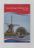 Memodaille - Schuifblister Dutch Heritage Kinderdijk, Postzegels en Munten, Penningen en Medailles, Nederland, Overige materialen