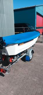 ZGAN TOUR/VISBOOT RYDS 425R +6PK THOHATSU+zgan TRAILER, Watersport en Boten, Ophalen, Tot 10 pk, Zo goed als nieuw, 3 tot 6 meter