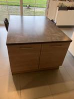 Kookeiland met onderkast, inclusief 2 barstoelen van leer, Ophalen, Overige kleuren, Overige typen, Zo goed als nieuw