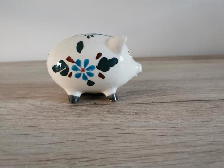 Varken spaarpot Delft Blue, Verzamelen, Beelden en Beeldjes, Zo goed als nieuw, Dier, Ophalen of Verzenden