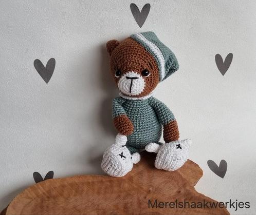 Handgemaakte knuffel beer, Kinderen en Baby's, Kraamcadeaus en Geboorteborden, Nieuw, Ophalen of Verzenden
