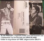 ELVIS PRESLEY, bijzondere folder voor comments Graceland, Ophalen of Verzenden, Nieuw, Foto of Kaart