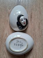 Pierrot clown vintage eierdoosje., Verzamelen, Ophalen of Verzenden, Zo goed als nieuw