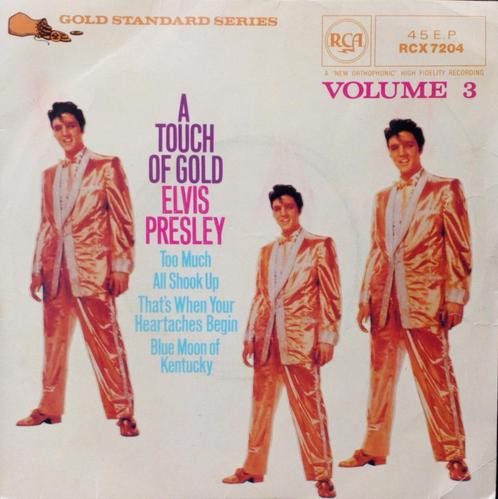 Single -Elvis Presley- A Touch Of Gold -Volume 3, Cd's en Dvd's, Vinyl Singles, Gebruikt, Single, 7 inch, Ophalen of Verzenden