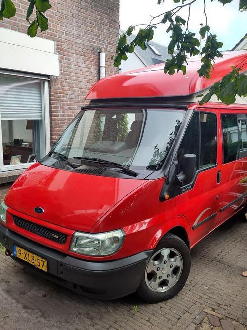 camper Ford Nugget (2006) rood, Caravans en Kamperen, Campers, Particulier, tot en met 4, Buscamper of Camperbus, Ford, Ford, Diesel
