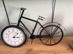 Tafel klok fiets zwart, Ophalen of Verzenden, Zo goed als nieuw, Wandklok
