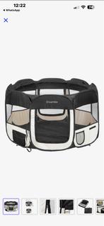 Uitvouwbare hondenbench 1.60 doorsnede met uitritsbaar dak, Ophalen, Zo goed als nieuw, Polyester