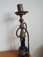 Antiek prachtig  stijlvol waterpijp, van glas, metaal., Ophalen, Glas