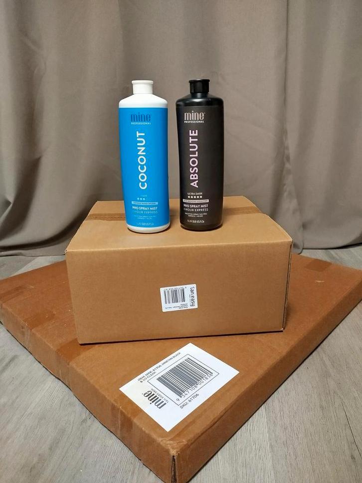 Spray tan systeem van merk Mine Tan, Tent en Spray Maschine, Sieraden, Tassen en Uiterlijk, Uiterlijk | Cosmetica en Make-up, Ophalen of Verzenden