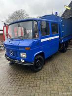 Mercedes 409 dubbel cabine 1979 44700 kilometer btw auto, Auto's, Overige carrosserieën, Blauw, 7 stoelen, Mercedes-Benz