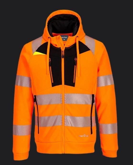 PortWest Hi-Vis Hoodie Met Rits DX484 Maat S M L XL 2XL 3XL, Ophalen, Heren, Info@portwest.nl, Portwest