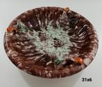 Vintage Druipglazuur Fruitschaal met Druiven, Ophalen of Verzenden
