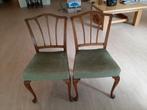 Antieke Louis XIV Stoelen Set met Tafeltje, Ophalen, Hout, Gebruikt, Twee