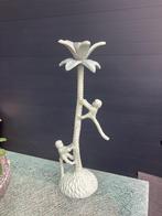 Kandelaar klimmende apen, Gebruikt, 25 tot 50 cm, Ophalen of Verzenden, Metaal