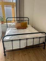 Ikea Bedframe 160x200 - Zwart Metaal, Huis en Inrichting, Ophalen, Gebruikt, Zwart, Tweepersoons