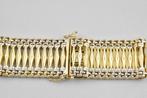 14 karaat gouden bicolor Armband 495-G, Sieraden, Tassen en Uiterlijk, Armbanden, Goud, Goud, Ophalen of Verzenden, Zo goed als nieuw