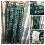 XS PIMKIE groene damesbroek flared high rise retroprint!, Groen, Gedragen, Lang, Maat 34 (XS) of kleiner