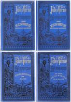 4 deeltjes van Jules Vernes, blauwe reeks., Ophalen of Verzenden, Zo goed als nieuw, Jules Verne