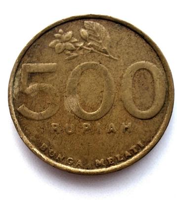 Indonesische / Indonesië 500 Rupiah Munt - 2000 (nr.16) beschikbaar voor biedingen