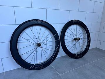 Hunt Carbon Wielset 55 Tubular Team Issue Schijfremmen beschikbaar voor biedingen