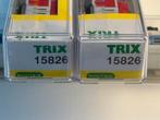 2x Minitrix 15826 rood - Z.g.a.n., Gelijkstroom, Trix, Wagon, Ophalen of Verzenden