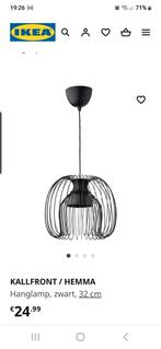 3 stuks zwarte hanglamp ikea kallfront hemma, Ophalen of Verzenden, Metaal, Zo goed als nieuw, Ikea