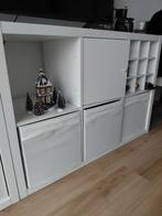 IKEA KALLAX kast met deuren, manden en wijnrek, Ophalen, Overige materialen, 100 tot 150 cm, 150 tot 200 cm