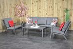 Pollencia Aluminium Loungeset 3 Zitsbank 2 Lounge Tuinstoele, 5 zitplaatsen, Ophalen of Verzenden, Bank, Loungeset