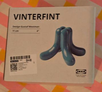 Ikea x Gustaf Westman Vinterfint kandelaar blauw  beschikbaar voor biedingen